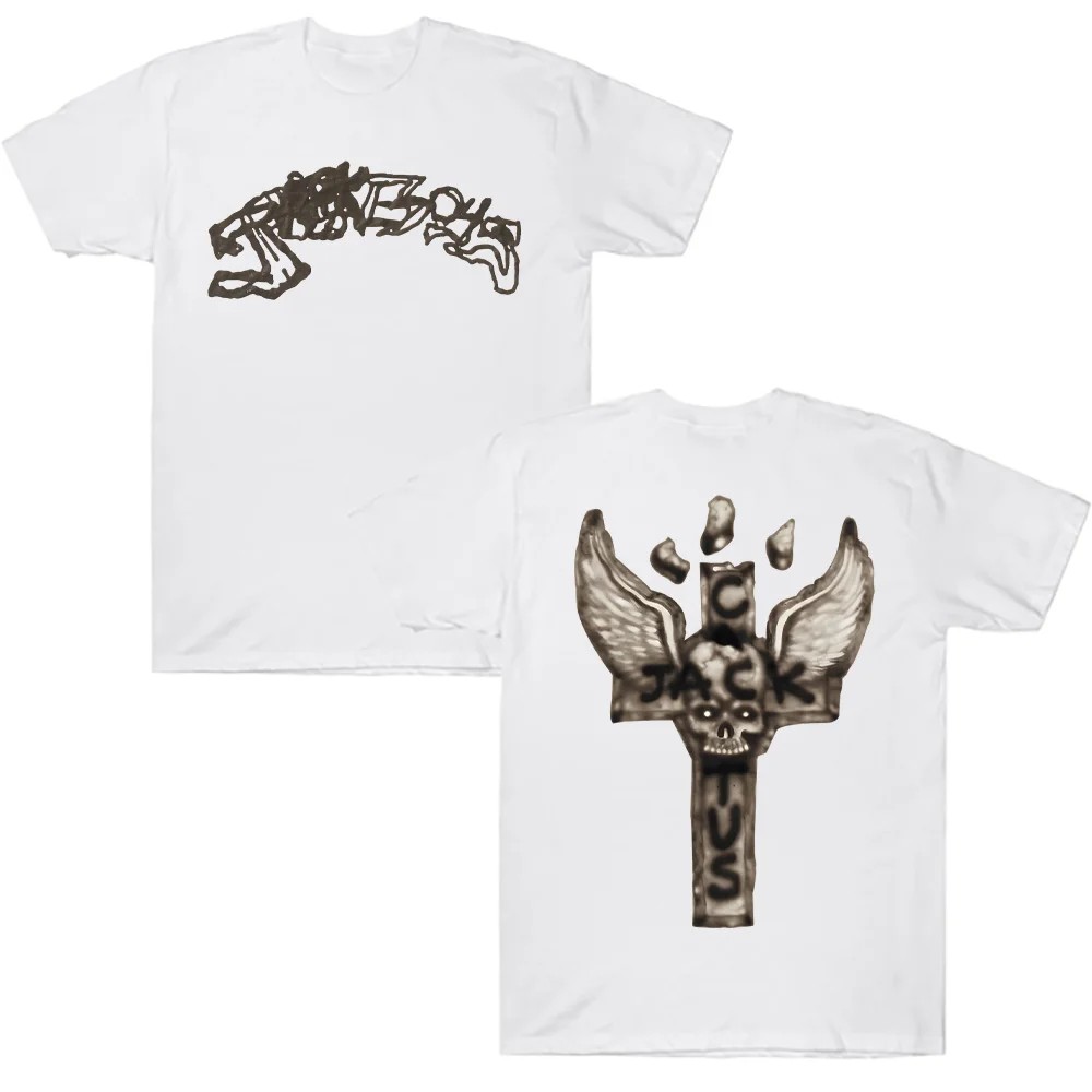 JACKBOYS 2 ٹ Ʈ ׷Ƽ Ƽ Traviss Scott Cactus Jack ž  ĳ־ ư ũ  ݼҸ streetwear Ƽ